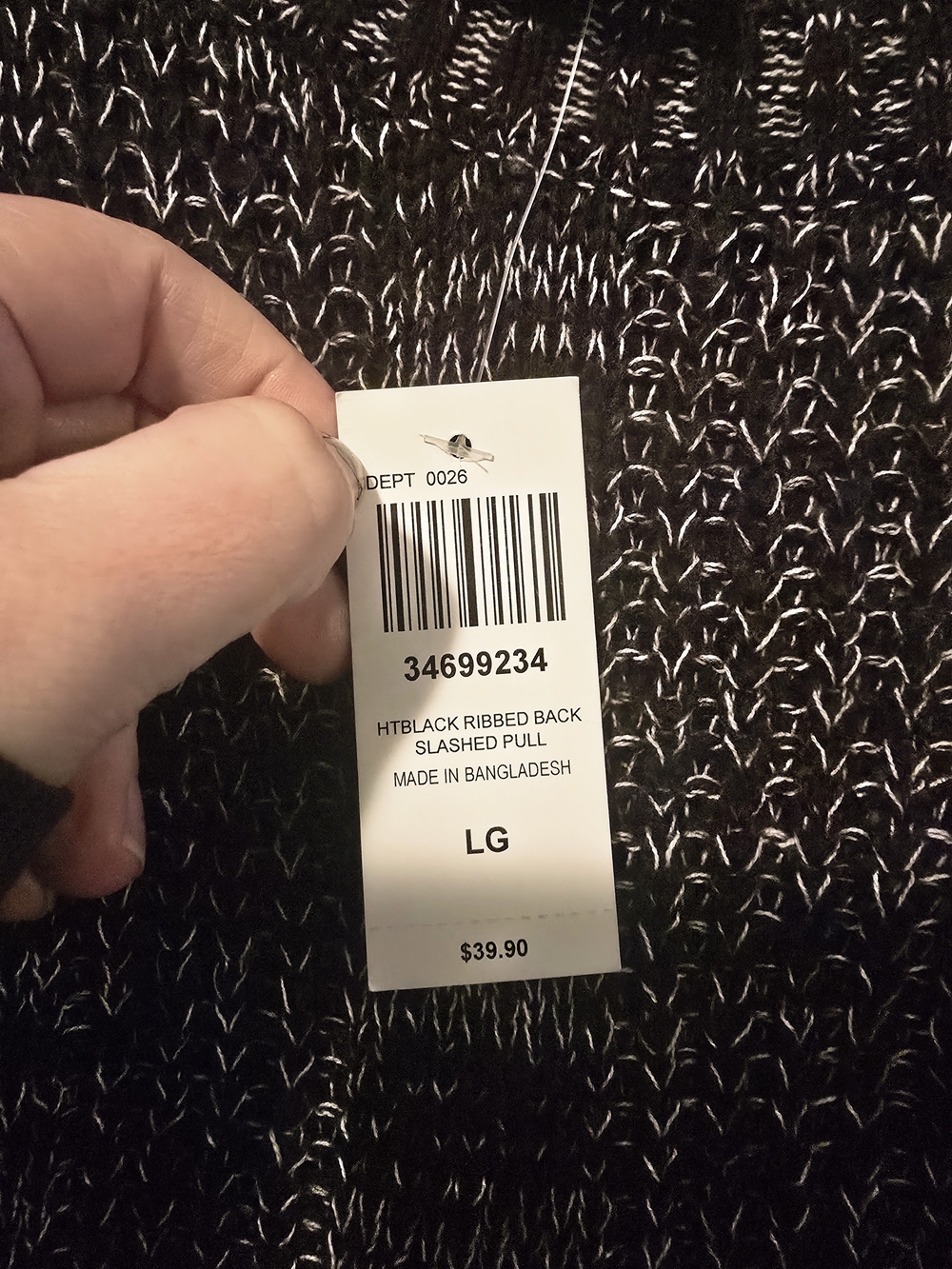 Hot Topic Back Slashed Knit Sweater - Picture 3 of 5